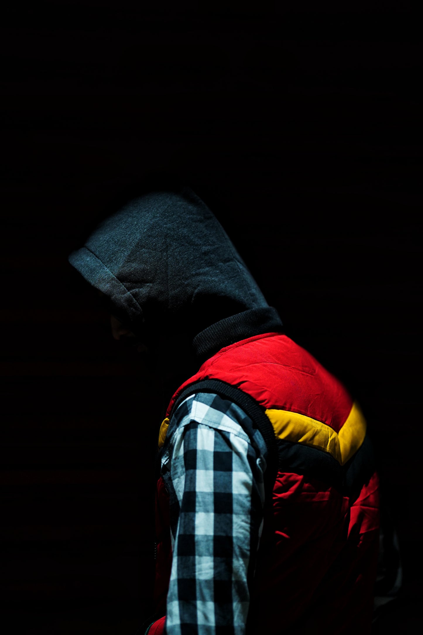 Red Tri-Stripe Puffer Jacket – Bold Winter Essential