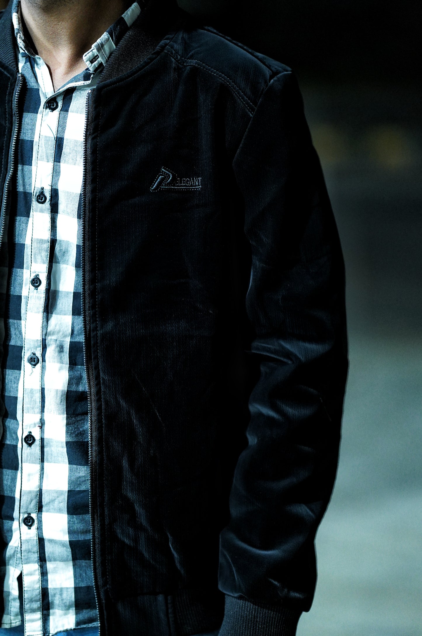 Classic Black Velvet Bomber Jacket – Effortless Winter Style